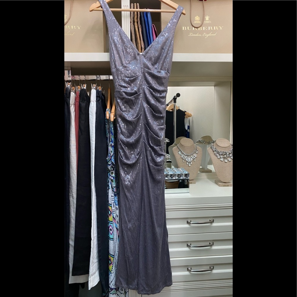 Gray/Silver Sequin Dress - image 1